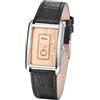 JewelryWe Orologio vintage rettangolare per coppie: orologio analogico al quarzo, per il tempo libero, il lavoro, con cinturino in pelle PU di alta qualità, per donne e uomini, per Natale