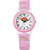 JewelryWe Orologio da Polso Arcobaleno da Bambina: Orologio al Quarzo Piccolo con Stampati Simpatici Cinturino in Silicone Colore da Scelta