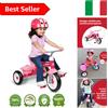 Radio Flyer Pink Rider Trike, triciclo rosa per esterni, per bambini da 2 ½ a...