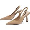 Surwin Slingback a Punta Donna 8cm Tacco a Punta | Pumps Tacco a Spillo EU 35-43 Décolleté Donna Eleganti Sandali Moda con Fibbia Regolabile per Feste Dress Matrimonio Lavoro