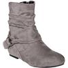 Generic Corti Stivali Donna Invernali Stivaletti Slouchy Suede Vintage Biker Boot | Caldo Comode Chelsea Tacco Piatto Blocco Fibbia Caviglia Autunno Outdoor Feste Elegante Women Scamosciata Loafers Scarpe