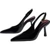 Surwin Slingback a Punta Donna 8cm Tacco a Punta | Pumps Tacco a Spillo EU 35-43 Décolleté Donna Eleganti Sandali Moda con Fibbia Regolabile per Feste Dress Matrimonio Lavoro