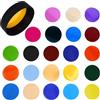 Culnflun Set di 24 filtri in gel colorato per flash superiore tondo con protezione in silicone (Nera)