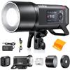 Godox AD600ProII - Flash da studio monocromatico, 600 WS, 2,4 G, TTL 1/8000s HSS per esterni, GN87 40 W bicolore 2800 K-6000 K, tempo di riciclaggio 0,01 s ~ 0,9 s, batteria al litio da 2600 mAh