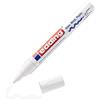 Edding 750 Marcatore a Vernice Lucida, Bianco, 1 Pennarello, Punta Rotonda 2-4 Mm, Pennarello Indelebile per Vetro, Pietra, Legno, Plastica, Carta, Impermeabile, Alta Copertura
