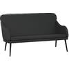 vidaXL Panca Nera 110x76x80 cm in Similpelle