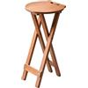 Generic Sgabello da bar pieghevole in bambù senza schienale con manico, sgabello pieghevole portatile ad altezza bancone sedia alta for la colazione in cucina domestica(65cm/26in)