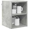vidaXL Armadio pensile Grigio cemento 30 x 29,5 x 40 cm