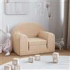 Solivagant Divano Letto per Bambini Crema in Morbido Peluche,Crema,1.85,kg