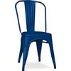 Iconik Interior Industrial Style Sedia da pranzo - Design industriale - Acciaio - Opaco - Nuova edizione - Stylix Blu scuro