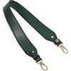 ZacLAy Manici per Borse in Pelle Tracolla per Borsa A Tracolla Lunga 60Cm Cintura per Borsa di Ricambio con Fibbia in Oro Argento, Verde Scuro, Fibbia d'Argento