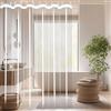 LIUYANYAN Tenda Doccia Trasparente 90 x 180 cm Antimuffa Impermeabile Lavabile Tende Doccia Asciugatura Rapida per Dormitorio, Famiglia, Hotel, Colore trasparente