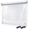 Generico TendE a rullo per esterno trasparente in PVC antivento con catenella | Tende da sole a caduta: telo antistrappo 0.5mm antipioggia per balconi e terrazzi(W170xH250cm)