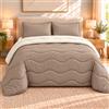 PASSION Trapunta Sogno Double Face Invernale (Beige/Panna, Una Piazza e Mezza 200 x 260 cm)