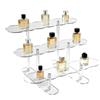 xiruiubao Espositore Profumi, Espositore in Acrilico Trasparente a 3 Livelli, Alzate di Display in Acrilico per Personaggi, Cupcake, Profumi, Cosmetici, Gioielli, Scaletta Espositiva per Collezioni