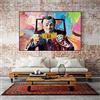 Dalykf Quadro su tela Art Wolf of Wall Street Leonardo DiCaprio Money Poster and Print, for Living Room Bedroom Home Wall Decor Nessuna cornice (Size : 23.6x35.4in(60x90cm))