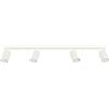 FOSKE Vela Tratto 4L - Plafoniera 4 faretti GU10, Beige | 4 faretti orientabili in alluminio, GU10 LED max 10 W ciascuna, lampadine non incluse - 81 x 6,5 x 16,5 cm