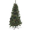 Galileo Casa Sestriere con Pigne e Bacche Albero di Natale, Verde, Misure: h. 180 cm