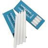 SWEEPING Candele bianche Votiva,Candele lunghe per candelabro,Cera,Paraffina, Bianco Ø 1.8 x 20 cm- Set di 48 pezzi - Lumini Bianchi