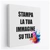 Artis Laboratory Foto su Tela Personalizzata - Stampa foto su Tela, Idea Regalo, Quadro Personalizzato Pronto da Appendere, Quadri Moderni Soggiorno, Eco-Friendly, 50x50 Quadrato, Made in Italy