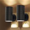 ARCSUN Luno Lampada da Parete LED Premium a Presa con Sensore di Luce | Luce Notturna Calda con Spina Girevole e 3 Modalità, per Camera da Letto, Corridoio, Soggiorno e Cucina, Nera o Bianca