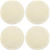 QUARKZMAN 4Pcs Fondo In Legno Per Cestino 15Cm Tondo Base Naturale Solida | Per Cestino All'Uncinetto, Per DIY Materiali Per Intrecciare Cestini, Decorazioni Per La Casa