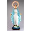OVUNQUE PROTEGGIMI Statua Madonna Immacolata in resina cm. 40 con aureola illuminata