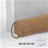 Chingcoo Paraspifferi per porte, Windstopper per porta, 92 cm, Paraspifferi per porte e finestre, triangolari, pesanti, protezione dal rumore e dal freddo, Khaki