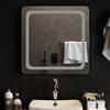 Generico Specchio da Bagno LED Trasparente 60 x 60 cm Vetro temperato,42045828