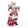 Kurt S. Adler, Inc. C7493 Kurt Adler - Statuetta di Babbo Natale con caramelle e sacco, 26,7 cm