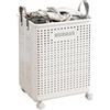 Mediawave Store Cesto Portabiancheria 60L Pieghevole con 4 Ruote Mobile Salvabiancheria