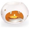 GeeRic Bruciatore di Oli Essenziali, GeeRic Mini Lampada Aromatica Ceramica per Oli Essenziali Cera Profumata Complementi Arredo Elegante Regalo Diffusore Candela per Case Yoga Aromaterapia Spa