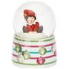THUN Boule de neige con elfo Birbo, piccola | Custodia: vetro. Fondo della base: ceramica. Parti metalliche: alluminio. Altri materiali: resina e acqua.