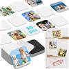Qualsen 30 Magnete con Foto Sublimazione per Frigorifero, 5 x 5 CM | Magneti quadri decorativi da fai-da-te per lavagna bianca, decorazione di cucina domestica e di ufficio