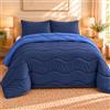 PASSION Trapunta Sogno Double Face Invernale (Royal/Oceano, Una Piazza e Mezza 200 x 260 cm)