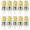 shen shuai 10 pezzi 3.5 W LED AC/DC 12 V lampada bispina 2835 SMD G4 Lampadina Luce Bianca Calda Faretto con silicone Material 2800 - 3000 K