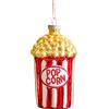 JOIEDOMI Snack popcorn in vetro soffiato, grande decorazione natalizia per albero di Natale, decorazione da appendere per esterni, decorazione natalizia per interni, cibo per Natale