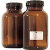 mikken Viva Haushaltswaren - 2 Bottiglie a Collo Largo 1000 ml/Bicchieri Farmacista in Marrone Vetro a Collo Largo, con Etichette