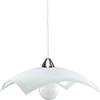 Moderno E-ENERGY Tobia Lampada Sospensione da Soffitto in Vetro Moderna Quadrata Attacco E27 1 Luce 40x40cm Made in Italy