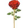 Magicherry Fiori artificiali di rosa di cristallo, bouquet di rose di cristallo, ornamento per casa, tavolo, centrotavola, decorazione per Natale, anniversario, matrimonio, rosso