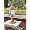 TEKHOME Lampada da Palo per Esterni E27 - Lanterna da Colonna Esagonale IP55 in Alluminio e Vetro - 8 Pollici - per Muro, Cancello, Pilastro, Giardino ES45 (BRONZO ANTICO)