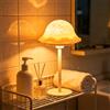 Tismels 2 in 1 Lampada da Tavolo Senza Fili Ricaricabile con Effetto Onde d'Acqua | Lampada LED con 7 Colori RGB e 3 Temperature, Telecomando e Controllo Touch, Impermeabile IP54 per Bagno, Camera da Letto