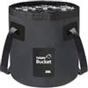 CBMZHF Secchio pieghevole con manico, capacità 20 litri, altezza 28,5 cm, nero, contenitore d'acqua portatile da campeggio