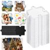 PickGenie 30 Magneti da Frigorifero in Acrilico 5,5x5,5 cm Calamite fai da te Puzzle | Trasparenti ad Calamite Personalizzate con Foto, Retro Adesivo, per Decorare Frigoriferi, Lavagne e Superfici Metalliche