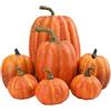 Generico Zucche Decorative Autunnali 7 Pezzi, Autunno Decorazioni Tavola Set di Zucche Artificiali, Set di Decorazioni Autunnali, Autunnali Zucca Artificiale per il Raccolto Autunnale Halloween