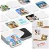 Qualsen 16 Magnete con Foto Sublimazione per Frigorifero, 5 x 5 CM | Magneti quadri decorativi da fai-da-te per lavagna bianca, decorazione di cucina domestica e di ufficio