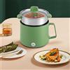 Xigner Pentola elettrica 600 W Hot Pot Ramen Cooker antiaderente Cooking Pot con cestello a vapore, padella elettrica multiuso per la casa e l'ufficio Dorm