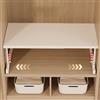 Eqvexd Scaffale Armadio Espandibile Regolabile Vestiti Impilabile Spezie Dispensa da Bagno Cucina(27-42 * 42 * 25-35cm)