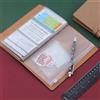 Naroote A6 6 Fori Tasche Porta Documenti per Bollette e Ricevute, 12 | Buste trasparenti con cerniera in PVC, 18 strati singoli in seta, organizer per documenti per viaggi in ufficio, 7 x 4,13