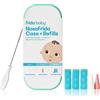 Frida Baby NoseFrida custodia + kit di accessori di ricarica, include valigia, spazzola per la pulizia, 9 filtri igienici e 2 punte per la pulizia e la conservazione dell'aspiratore nasale NoseFrida